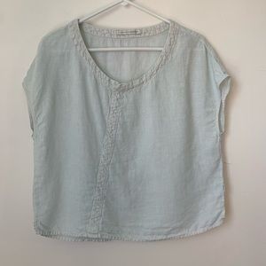 Elemente Clemente Light Blue Linen Women's Top
